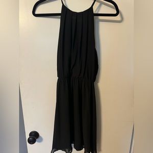 Lush Black Mini Dress